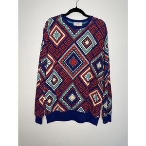 Forever 21 Aztec/Geometric Print Sweater - Sz. L